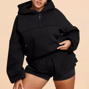 Blogilates Black Hoodie Sweatshirt Size XL